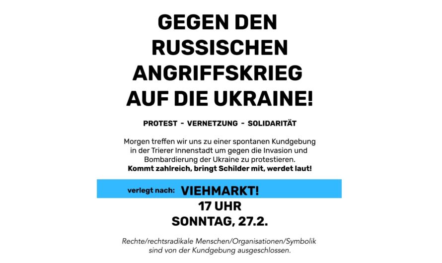 Statement der ukrainischen Gewerkschaft Soziale Bewegung & mehr!
